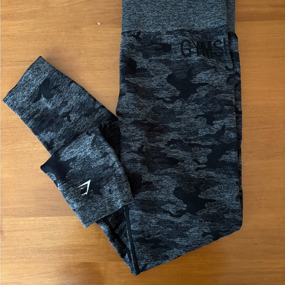 Gymshark Gray Camo Leggings
